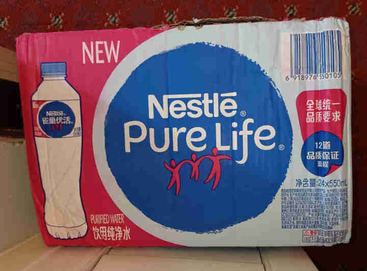 雀巢（Nestle）优活 纯净水 550ml*24瓶 整箱装 550ml*24瓶怎么样，好用吗，口碑，心得，评价，试用报告,第2张