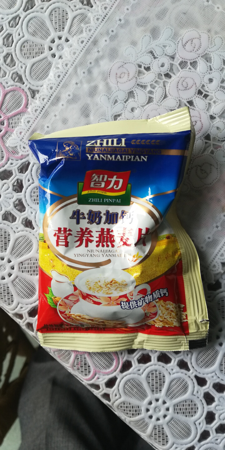 智力 牛奶加钙营养/中老年/原味燕麦片800g即食营养代餐粉早餐冲饮独立小包装内含约23独立小袋装 牛奶加钙燕麦片怎么样，好用吗，口碑，心得，评价，试用报告,第2张