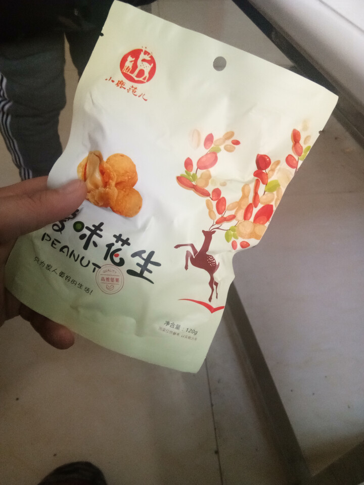 【小鹿范儿】坚果炒货 多味花生 干果 休闲零食 花生小吃  下酒菜 120G 多味花生怎么样，好用吗，口碑，心得，评价，试用报告,第3张