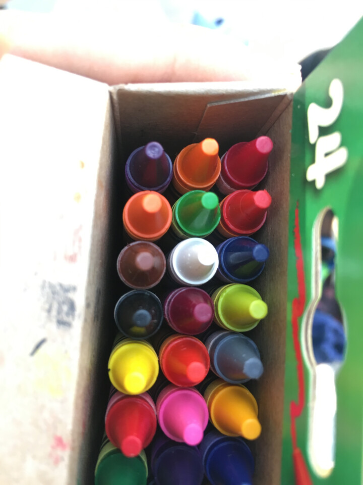 美国绘儿乐Crayola 儿童绘画 画笔工具 彩色蜡笔套装 学生绘画练习 24色标准蜡笔52,第3张