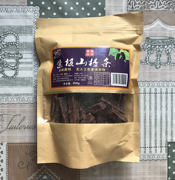 山楂条 办公休闲零食 蜜饯果干 山楂制品 250g*1袋 桑葚山楂条怎么样，好用吗，口碑，心得，评价，试用报告,第2张