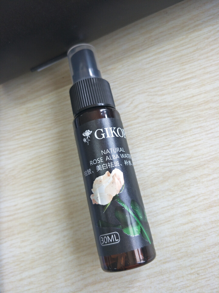 GIKOP保加利亚有机白玫瑰纯露爽肤水喷雾30ml 补水保湿 焕白控油 滋润营养 紧致毛孔 男女通用 30ML怎么样，好用吗，口碑，心得，评价，试用报告,第4张