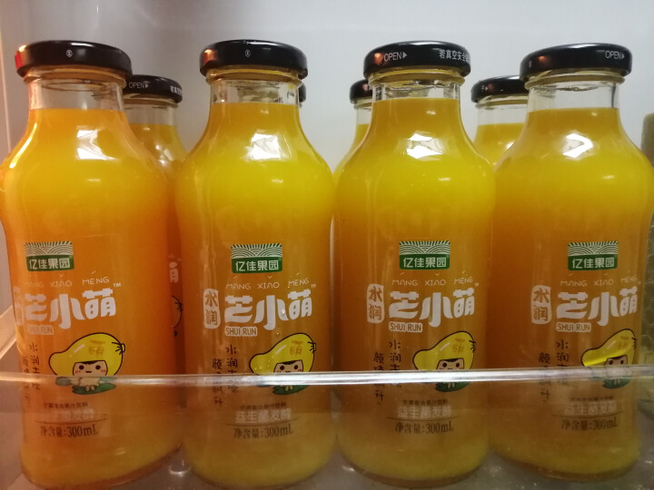 亿佳果园 芒果汁果汁饮料整箱包邮量贩装300ml*8玻璃瓶怎么样，好用吗，口碑，心得，评价，试用报告,第2张