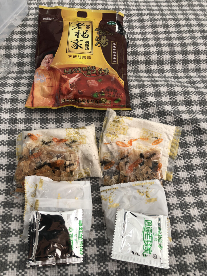 河南特产香菇牛肉味方便汤料218g 逍遥镇老杨家正宗胡辣汤 麻辣怎么样，好用吗，口碑，心得，评价，试用报告,第4张