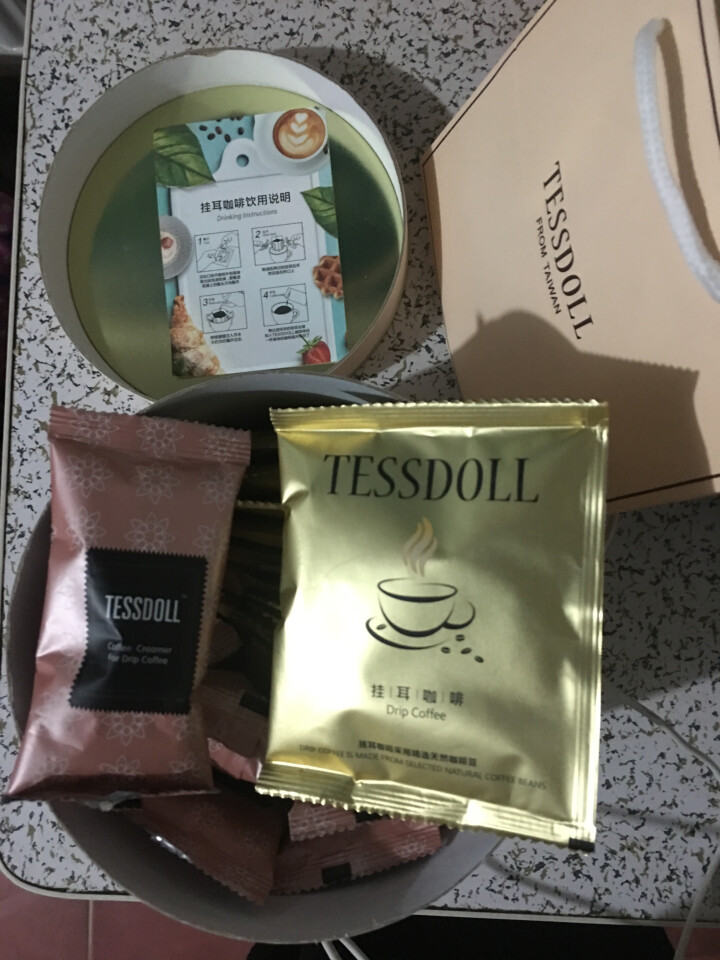 Tessdoll 台仕朵挂耳式咖啡粉袋装速溶台式网红咖啡冲饮怎么样，好用吗，口碑，心得，评价，试用报告,第3张