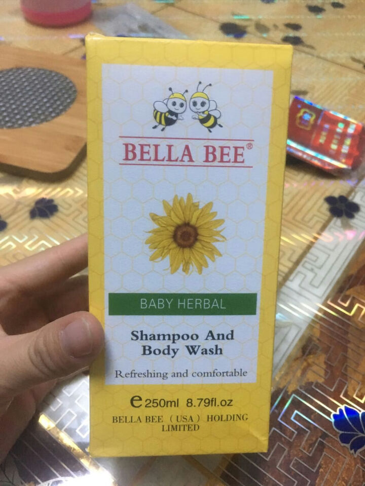 贝拉小蜜蜂（BELLA BEE）儿童草本沐浴露 宝宝洗护肤用品 洗发沐浴二合一BL,第2张