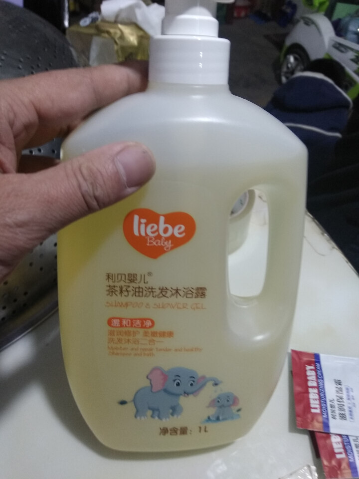 【买一送六】利贝婴儿茶籽油洗发沐浴露家庭装1000ml 新生儿宝宝专用儿童沐浴露洗发水二合一 单瓶装（1L）怎么样，好用吗，口碑，心得，评价，试用报告,第2张