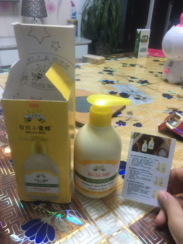 贝拉小蜜蜂（BELLA BEE）儿童草本沐浴露 宝宝洗护肤用品 洗发沐浴二合一BL,第3张