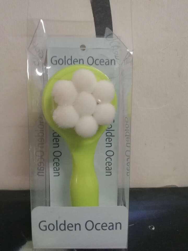 GoldenOcean金海洋梅花双面洗脸刷 站立式软毛硅胶洗脸刷 去黑头去角质 洗脸扑洁面刷 草绿色怎么样，好用吗，口碑，心得，评价，试用报告,第2张