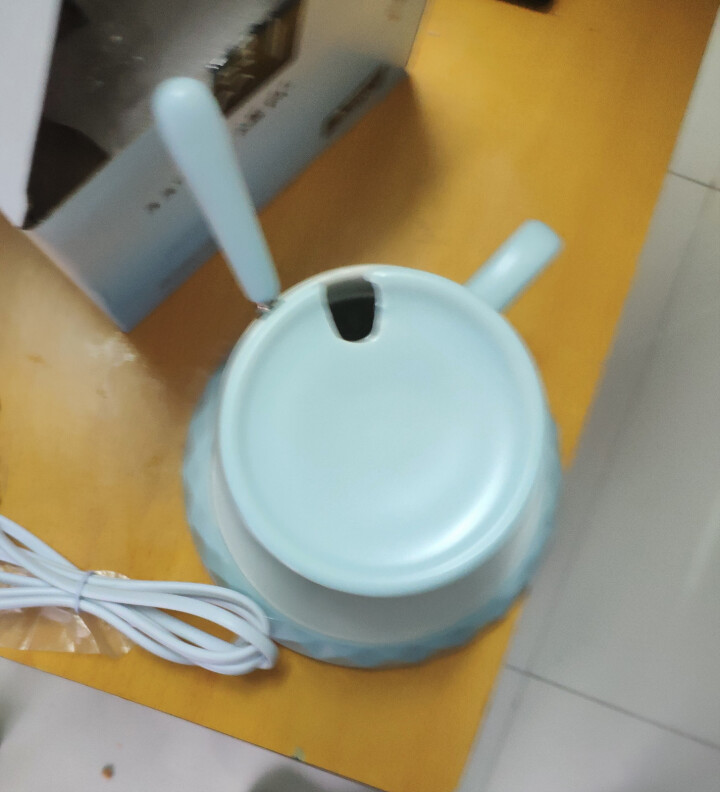 55度暖暖杯养生杯恒温杯垫自动保温茶壶底座热牛奶加热器家用电热水杯子养生壶煮茶器男女生日礼物 蓝色（杯垫+杯子+勺子）怎么样，好用吗，口碑，心得，评价，试用报告,第2张