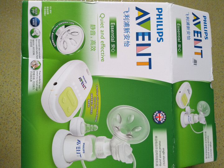 飞利浦新安怡 英国品牌 AVENT 单边电动手动两用吸乳器/吸奶器 适用所有标口奶瓶 SCF902/12怎么样，好用吗，口碑，心得，评价，试用报告,第2张