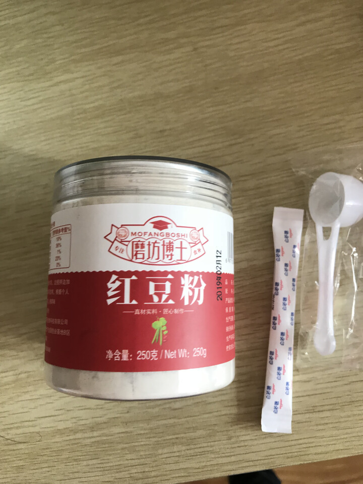 【买3免1】磨坊博士 红豆粉纯红豆现磨粉 非赤小豆粉 红豆豆浆粉 可搭配杏仁薏仁粉 250g/罐怎么样，好用吗，口碑，心得，评价，试用报告,第3张