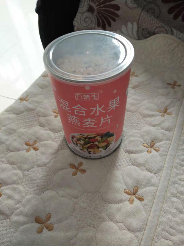 万味生坚果燕麦片500g/罐 即食冲饮谷物脱脂早餐食品水果麦片 混合水果燕麦片怎么样，好用吗，口碑，心得，评价，试用报告,第3张