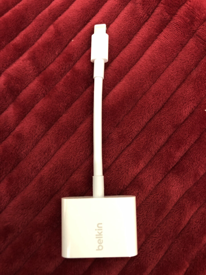 Belkin/贝尔金Lightning转3.5苹果耳机转接头iphoneX/XS充电听歌二合一分线器 LIGHTNING+3.5mm怎么样，好用吗，口碑，心得，,第2张