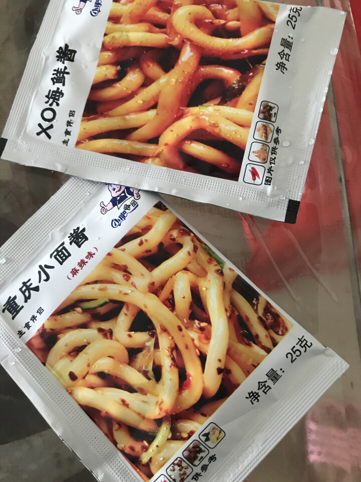 小肥拌饭25g*20袋XO海鲜酱重庆小面酱拌面酱料包小包装香辣麻辣味袋装 25g重庆小面+XO海鲜酱各一袋怎么样，好用吗，口碑，心得，评价，试用报告,第4张