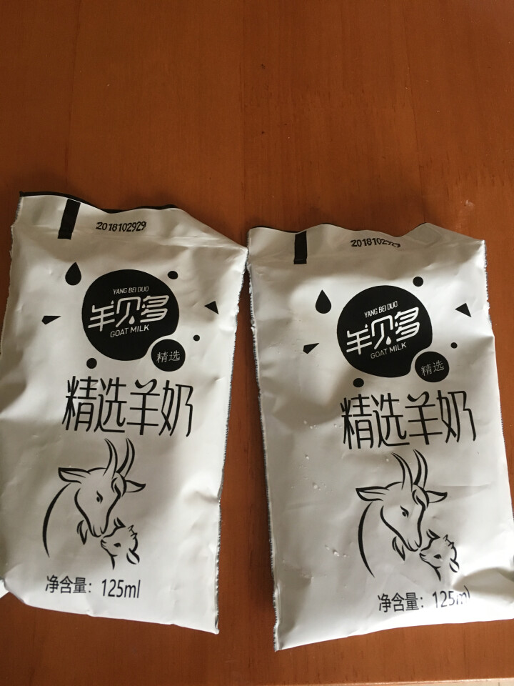 羊贝多精选山羊奶百利包袋装沂蒙液态无膻味非纯羊奶125ml*12袋/箱 试喝装2袋怎么样，好用吗，口碑，心得，评价，试用报告,第2张