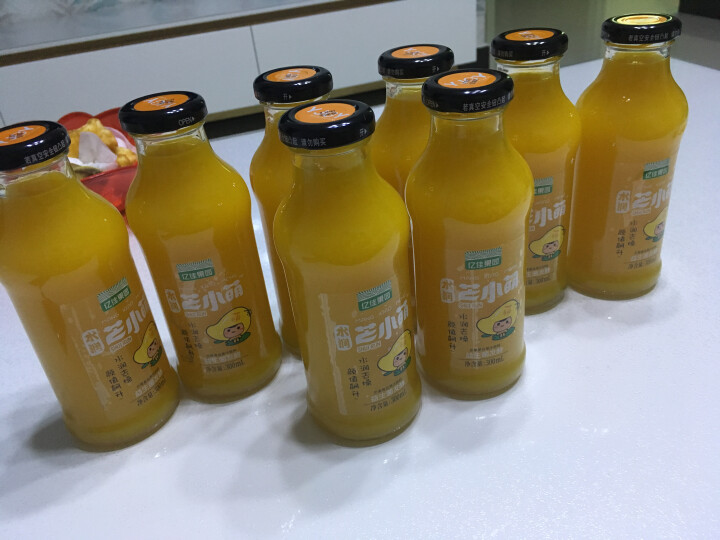 亿佳果园 芒果汁果汁饮料整箱包邮量贩装300ml*8玻璃瓶怎么样，好用吗，口碑，心得，评价，试用报告,第3张