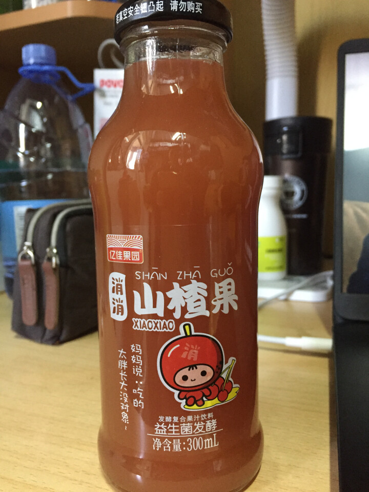 亿佳果园 山楂汁果汁饮料益生菌发酵整箱包邮量贩装300ml*8玻璃瓶怎么样，好用吗，口碑，心得，评价，试用报告,第3张