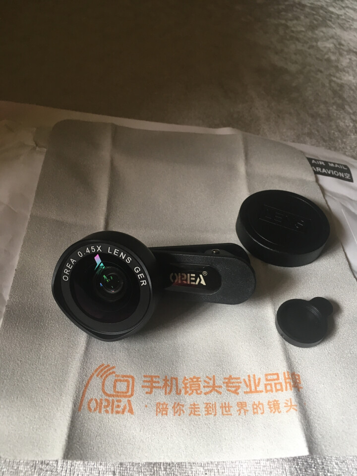 OREA 0.45X无畸变广角手机镜头 自拍直播风景拍摄抖音直播适用于苹果/华为/vivo/oppo 《旅拍版》0.45x广角镜燕尾夹款（SYW9X）怎么样，好,第3张