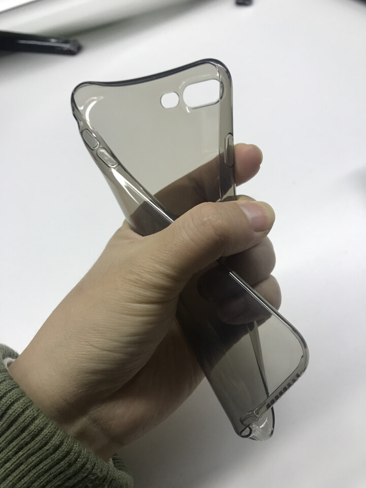 Piware 超薄透明手机壳适用于苹果7/7p/8/8plus新款iPhoneX防摔全包手机软壳 iPhone8p_透明软壳_ 深空灰怎么样，好用吗，口碑，心得,第4张