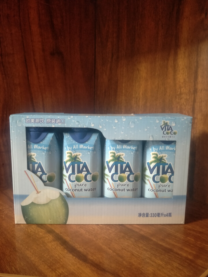 唯他可可（Vita Coco）天然椰子水进口NFC果汁饮料330ml*4瓶怎么样，好用吗，口碑，心得，评价，试用报告,第3张