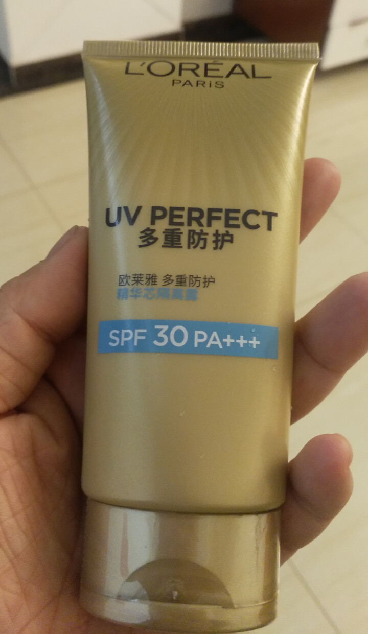 巴黎欧莱雅LOREAL防晒霜女多重防护隔离露spf50+PA++++套装男女全身脸部保湿防晒乳怎么样，好用吗，口碑，心得，评价，试用报告,第4张