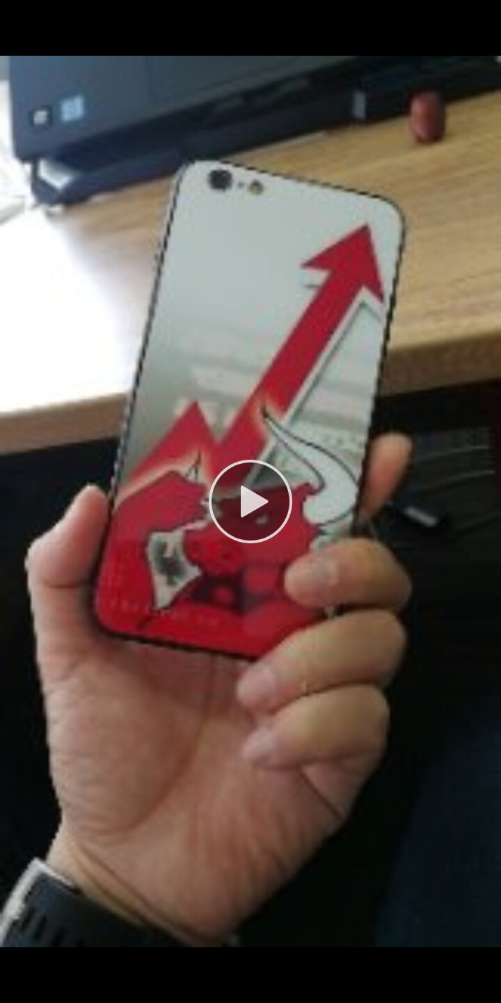 和钛 个性文字iPhone XS MAX手机壳潮牌男女新款苹果7/8plus炫彩玻璃ins抖音6s XS(5.8英寸)咬紧,第3张