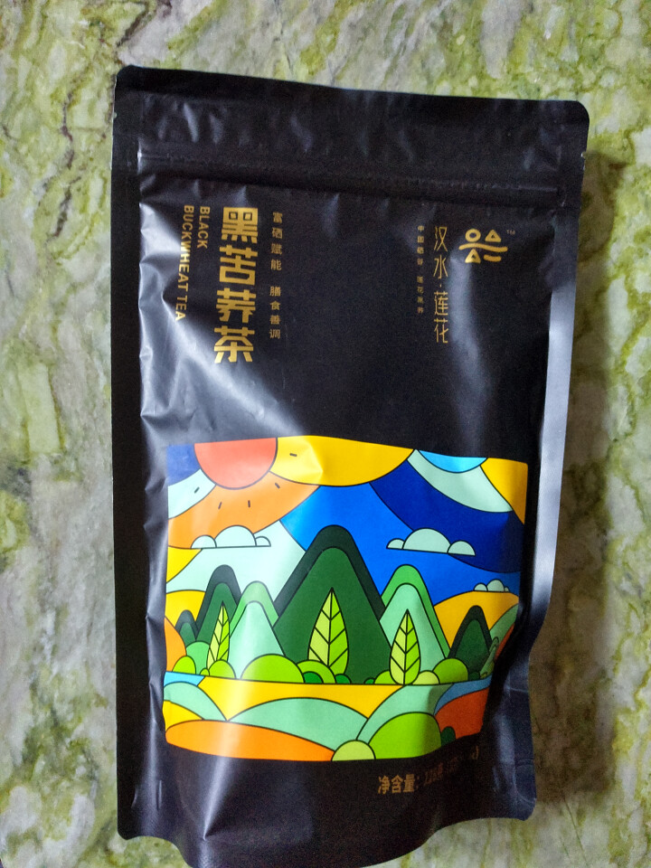 陕药汉水莲花 富硒黑苦荞茶 荞麦茶 128g粗粮 特产 神秘黑怎么样，好用吗，口碑，心得，评价，试用报告,第2张