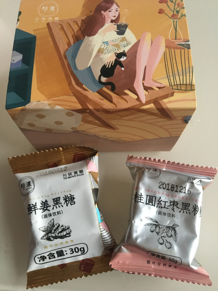 台湾风味黑糖姜茶初漾大姨妈茶月经经期例假驱寒姜母茶桂圆红枣红糖姜茶 0元试饮（1颗鲜姜+1颗桂圆红枣）怎么样，好用吗，口碑，心得，评价，试用报告,第3张