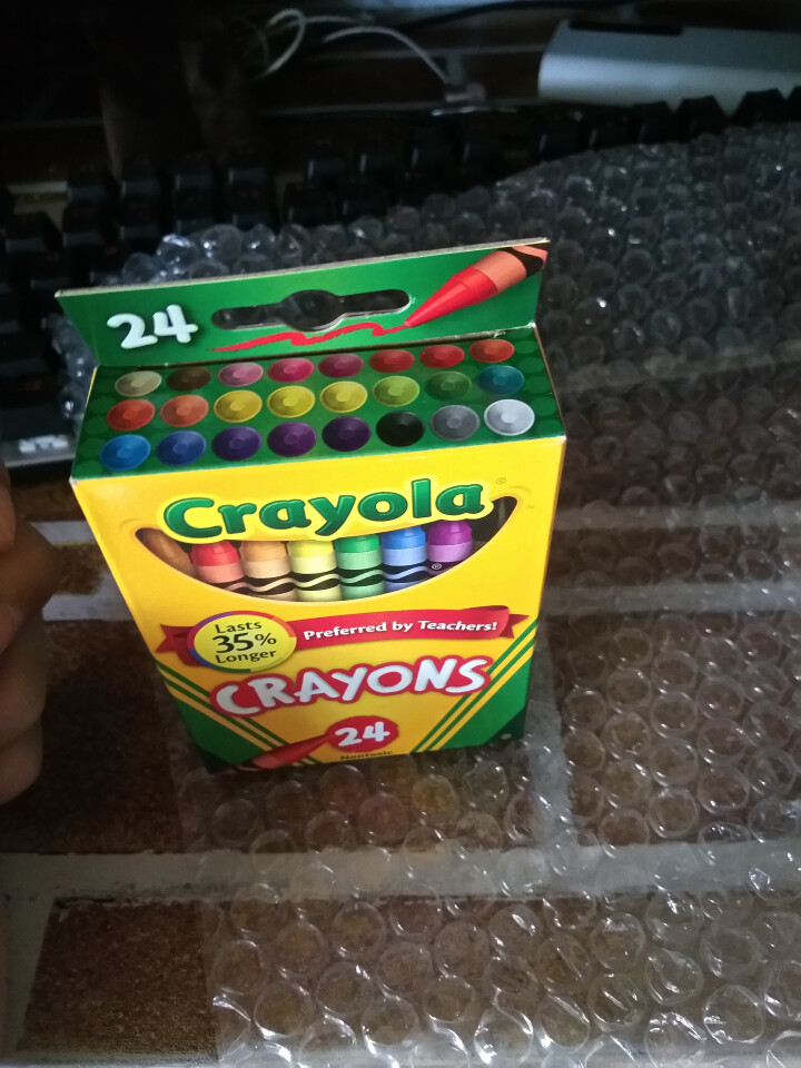 美国绘儿乐Crayola 儿童绘画 画笔工具 彩色蜡笔套装 学生绘画练习 24色标准蜡笔52,第3张