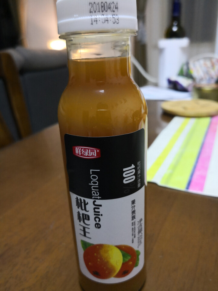 鲜绿园 枇杷汁100%枇杷王枇杷原浆果汁饮料大瓶饮料300ml 单瓶装试饮活动怎么样，好用吗，口碑，心得，评价，试用报告,第4张