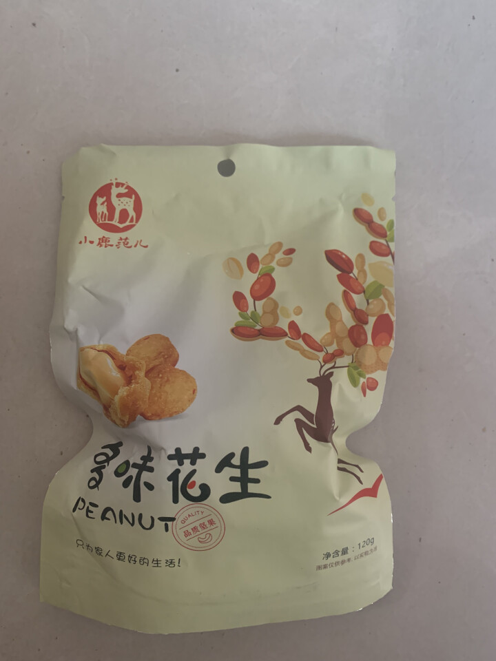 【小鹿范儿】 坚果炒货120G多味花生干果 休闲零食 花生小吃  下酒菜 120G 多味花生怎么样，好用吗，口碑，心得，评价，试用报告,第3张