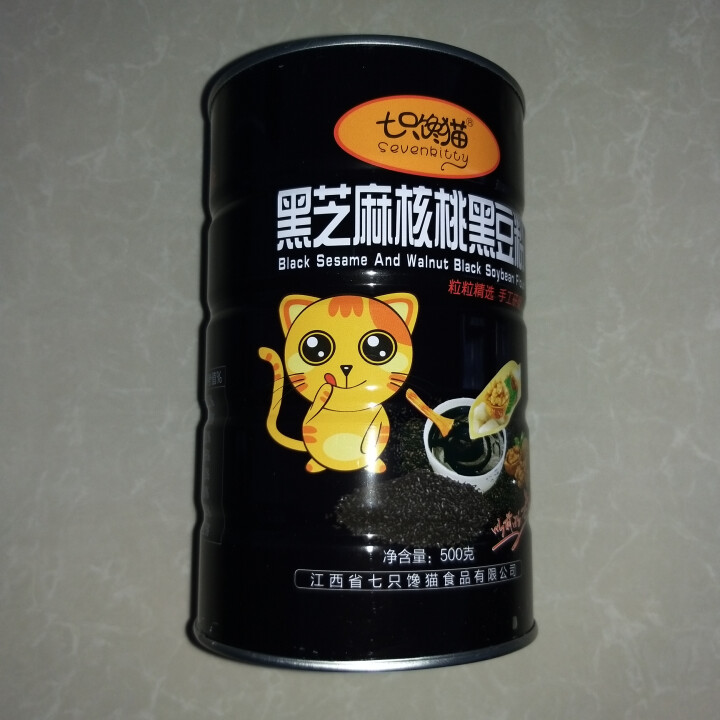 七只馋猫 黑芝麻核桃黑豆粉500g【第2件5折】五谷膳食黑芝麻糊孕妇儿童代餐粉食品 营养餐礼品怎么样，好用吗，口碑，心得，评价，试用报告,第2张