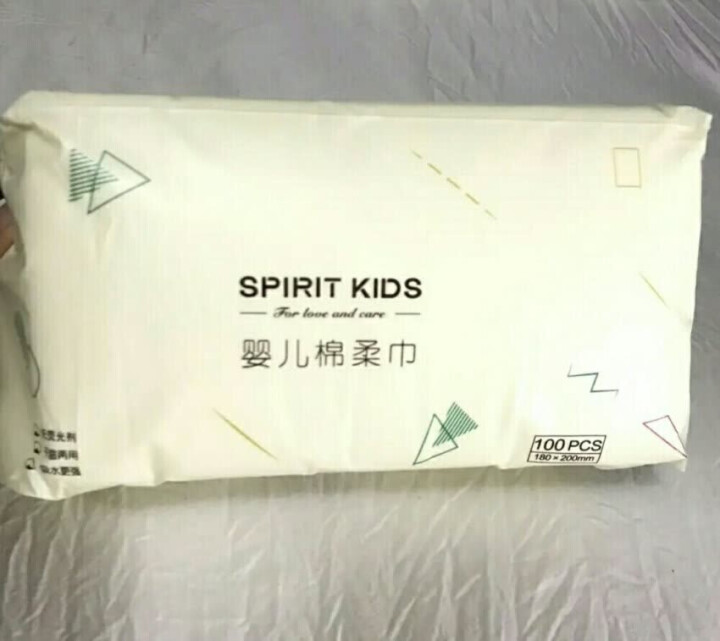 Spirit Kids 婴儿棉柔巾干湿两用新生儿湿巾宝宝纯手口护理 单包（18*20cm）怎么样，好用吗，口碑，心得，评价，试用报告,第2张