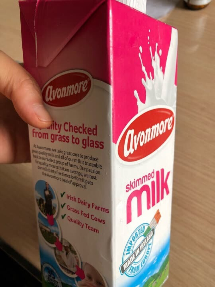 爱尔兰进口 艾恩摩尔（AVONMORE）脱脂牛奶1L*6 整箱装怎么样，好用吗，口碑，心得，评价，试用报告,第3张