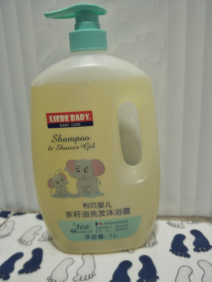 【买一送六】利贝婴儿茶籽油洗发沐浴露家庭装1000ml 新生儿宝宝专用儿童沐浴露洗发水二合一 单瓶装（1L）怎么样，好用吗，口碑，心得，评价，试用报告,第2张