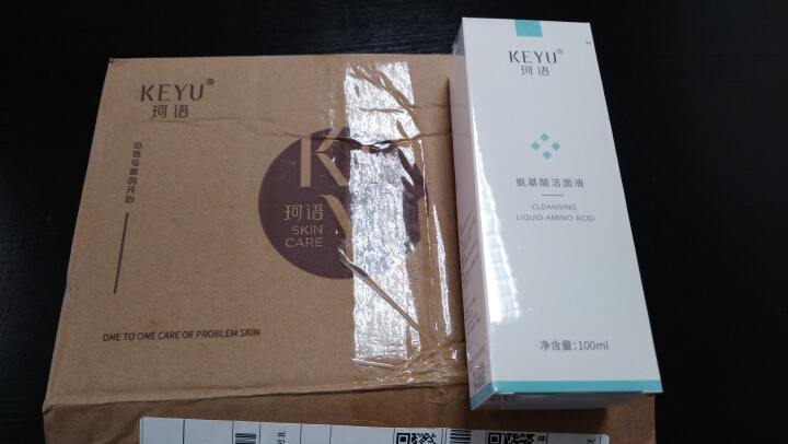 珂语(KEYU)洗面奶氨基酸洁面液100ml（温和净肤锁水保湿 敏感肌洁面乳男女适用）怎么样，好用吗，口碑，心得，评价，试用报告,第2张