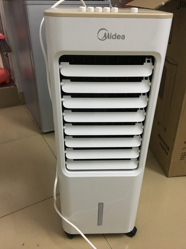 美的（Midea）空调扇冷风扇制冷风扇立式冷风机移动单冷办公室家用大风量迷你小空调扇AAB10A 白色怎么样，好用吗，口碑，心得，评价，试用报告,第2张