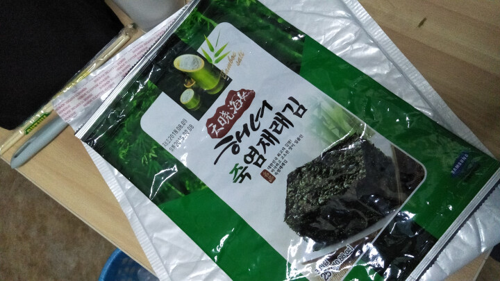 韩国进口 天晓海女海苔 儿童辅食拌饭海苔脆片休闲零食大片装25g 竹盐味怎么样，好用吗，口碑，心得，评价，试用报告,第3张