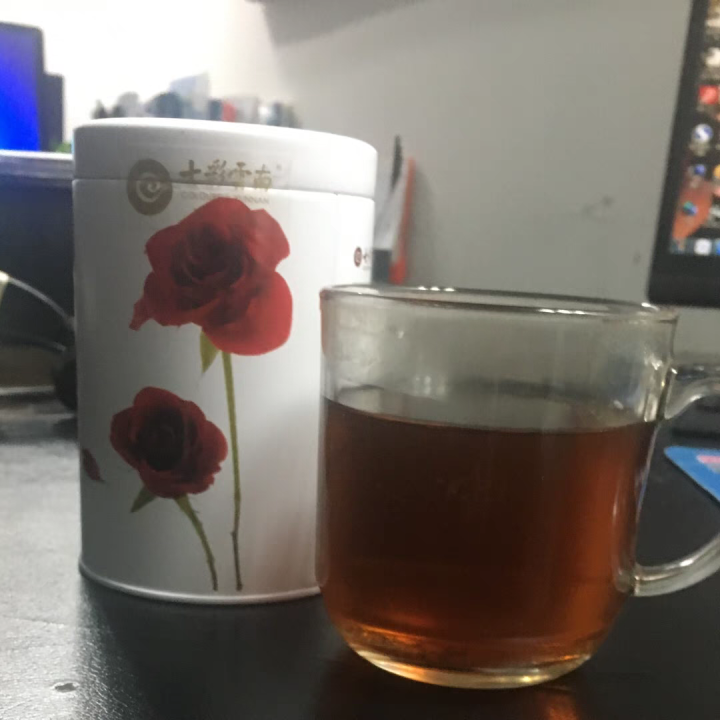 七彩云南茶叶普洱茶熟茶/生茶/滇红散装铁罐装有茶系列 玫瑰普洱熟茶80g怎么样，好用吗，口碑，心得，评价，试用报告,第4张