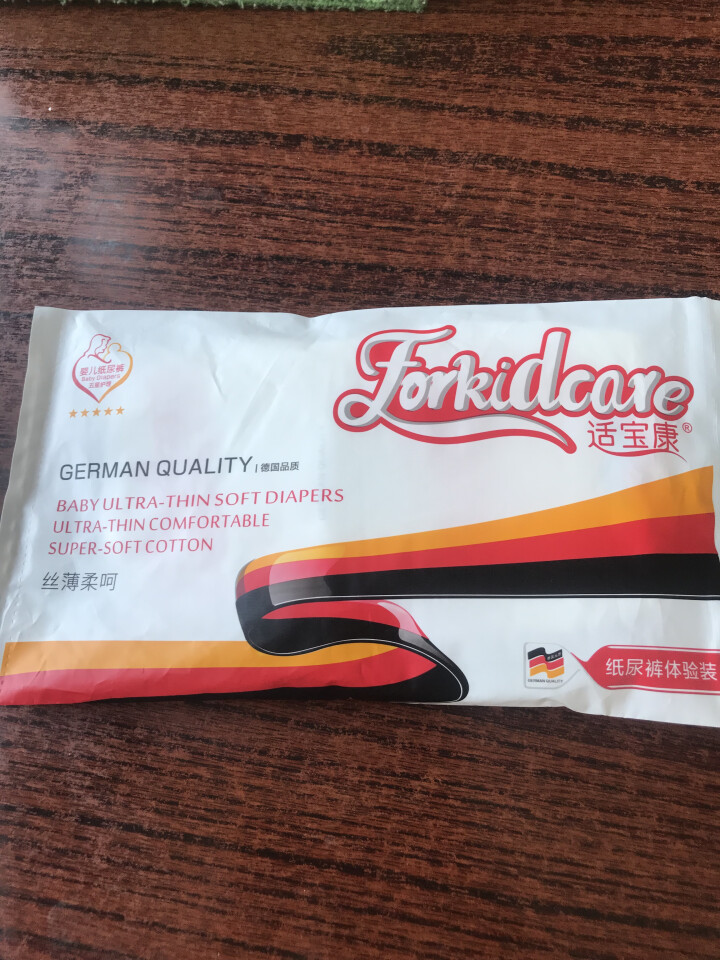 适宝康·Forkidcare 丝薄柔呵纸尿裤试用装L码*3片 适合9,第2张