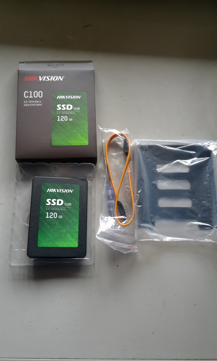 海康威视（HIKVISION） C100 SSD固态硬盘120g/240g/480g 笔记本台式电脑 120G+台式机支架怎么样，好用吗，口碑，心得，评价，试用,第3张