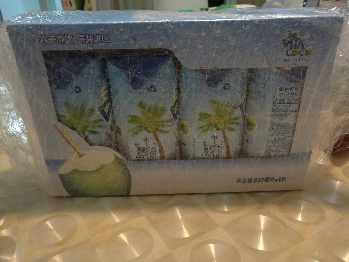 唯他可可（Vita Coco）天然椰子水进口NFC果汁饮料330ml*4瓶怎么样，好用吗，口碑，心得，评价，试用报告,第2张