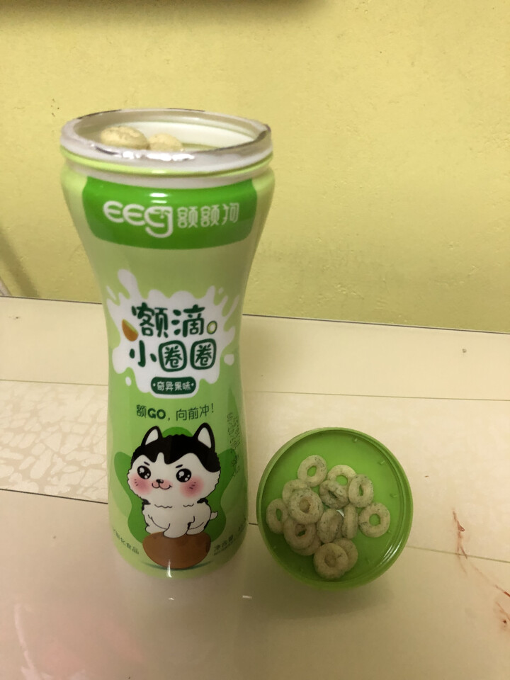 【额额狗】宝宝零食谷物制作甜甜圈点心泡芙小圈圈儿童辅食 奇异果味怎么样，好用吗，口碑，心得，评价，试用报告,第4张