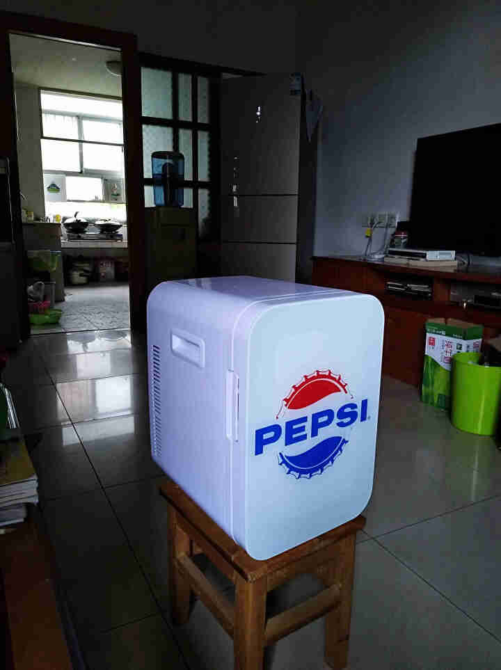 百事（pepsi）20L车载冰箱 12v车家两用小冰箱迷你小型学生宿舍办公室母乳冷藏单门冷暖箱便携 20L百事单核冰箱【车家两用】怎么样，好用吗，口碑，心得，评,第2张