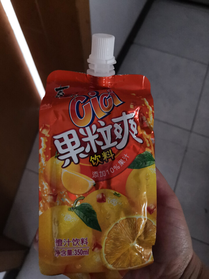 喜之郎 cici果粒爽 350ml 包装 果汁饮料 休闲零食零嘴 果冻 橙汁怎么样，好用吗，口碑，心得，评价，试用报告,第2张