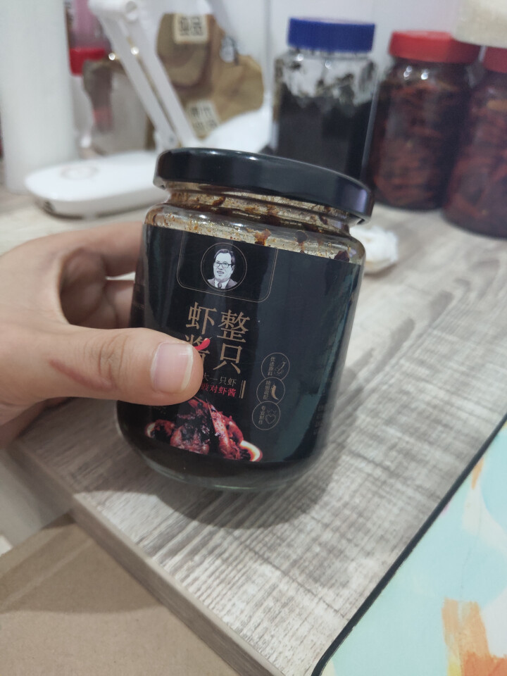 人高一等麻辣虾酱200g 即食海鲜酱下饭菜 拌菜拌面炒菜凉拌虾酱调料料理佐料 调味品酱料 麻辣对虾酱200g怎么样，好用吗，口碑，心得，评价，试用报告,第4张