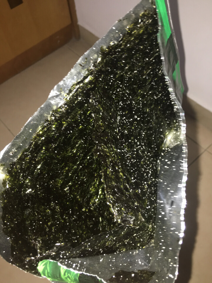 韩国进口 天晓海女海苔紫菜 儿童即食海苔脆片休闲零食大片装25g 竹盐味怎么样，好用吗，口碑，心得，评价，试用报告,第2张