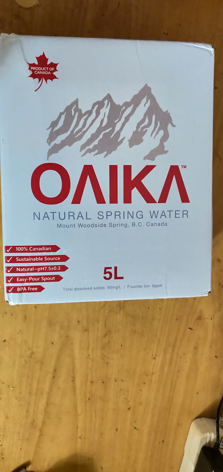 加拿大原装进口班芙OAIKA天然饮用水5L（家庭装饮用山泉水） 5L怎么样，好用吗，口碑，心得，评价，试用报告,第2张