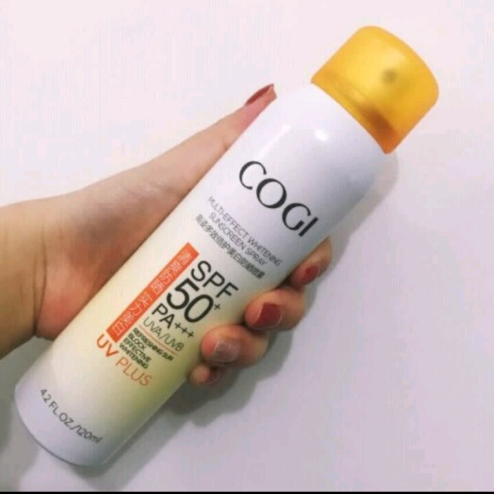 高姿COGI多效倍护美白防晒喷雾120ml SPF50+PA+++ 补水保湿美白防水防汗紫外线男女怎么样，好用吗，口碑，心得，评价，试用报告,第3张